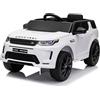 Baroni Toys Macchina Elettrica per Bambini Land Rover Range Rover Baby car Elettrica Full Optional Bianca, Auto Telecomandata con Sedile e Porte Apribili, Doppio Motore 12V, Carico 25 Kg