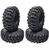 Graootoly 4PCS 1.9 Gomma Pneumatico 1.9 Ruota Pneumatici 108X40MM per 1/10 RC Crawler TRX4 SCX10 III AXI03007 90046