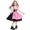 Generico Abito Dirndl Oktoberfest da Ragazze Vestito Tradizionale Dirndl Bambina Tradizionale Tedesco Costume Abiti Birra Bavarniano Vestiti Tirolese Gonna Corta per Oktoberfest Carneval (1-Red, S)