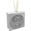 oggettando Profumatore in Ecopelle bianco ALBERO MANI CUORI Bomboniere Matrimonio, Battesimo, Comunione, Cresima, Laurea, Anniversari di Matrimonio e regali utili, originali ed economici. (Legno Grigio)