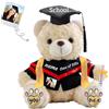 JABECODIFA Regalo Laurea per lei Orsacchiotto Personalizzato con Testo Foto, Orsetto di Peluche con Cappello come Regali Personalizzati per lui Regalo Laurea lei (25cm)