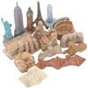 Zhangpu Giocattolo in miniatura Edificio antico, 17 parti, figure dell'Antico Egitto, Modellino Piramide egiziana, Giocattoli educativi