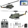 SpedUpX C032 UH-1 Huey Flybarless RC Era Elicotteri per adulti principianti, scala 1/48 6CH 2.4G stabilizzazione giroscopio a 6 assi, con mantenimento dell'altitudine e volo invertito 3D per gli