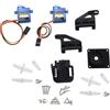 TECKEEN Staffa per Gimbal a 2 Assi con Servo PTZ Piattaforma per Telecamera Pan/Tilt Anti-Vibrazione Set di Supporti per Telecamera per Aerei, Robot, Auto con Servo da 9g
