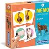 Clementoni - 18076 - Memo Games - Farm Animals, gioco di memoria e associazione, gioco educativo bambini 3 anni, gioco da tavolo per bambini - Made in Italy