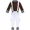 I LOVE FANCY DRESS LTD Costume da operaio della fabbrica di cioccolato per bambini, taglia L, per ragazze e ragazzi