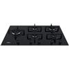 Whirlpool Piano cottura 5 fuochi, gas, nero, vetro - GOA 9523/NB1