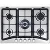De'Longhi DELONGHI PFI 57 GH PIANO COTTURA 5 FUOCHI CON DOPPIA CORONA GAS INCASSO 68 CM GRIGLIE IN GHISA INOX