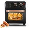 Generic Forno Friggitrice ad Aria Smart, Forno Elettrico Compatto Multifunzionale da 14L con Finestra Visibile, per Cottura, Arrostire, Friggere, Cucina black