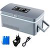Generic Mini frigorifero mini frigorifero USB medicina portatile insulina raffreddamento 2-8 ℃ con maniglia, sistema di allarme e display a LED per auto, casa, viaggio