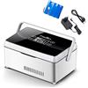 Generic Mini frigorifero insulina Cooler Box Mini Drug Frigorifero Portatile Cooler Custodia da viaggio con maniglia Display LED Medicina Frigorifero per auto, casa, viaggio 2batterie