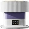 Generico Mini lavatrice pieghevole completamente automatica di grande capacità da 12 litri con funzione centrifuga portatile(Purple-EU)