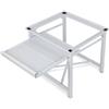 DENEWERK Base in acciaio per lavatrici con ripiani, fino a 150 kg, stabile base per lavatrici con cuscinetti antiscivolo, piedistallo rialzo per asciugatrice, frigorifero, bianco, 60 (L) x 56 (L) x 52 (H) cm