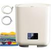 generic Lavatrice completamente automatica, mini rondella 4 in 1 da 10 l, con tubo di scarico portatile, pulizia completamente automatica intelligente + regolazione a 4 velocità, controllo touch LCD, per