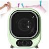 X&Z-XAOY Mini Asciugatrice A Libera Installazione Ventilata Asciugatrice A Condensazione Compatta E Indipendente Design A Doppio Strato del Cilindro Interno, Comandi A Manopola (Size : Green)