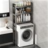 Nordivo Lavatrice Scaffale,Supporto Lavatrice Asciugatrice Scaffale Lavatrice,Scaffale Sopra Lavatrice,Mobili Lavanderia,Colonna Lavatrice Asciugatrice,Mobile Asciugatrice,Per Bagno, Lavanderia(Gray,68.5in/17