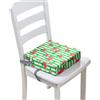 Chickwin Cuscino Rialzo Sedia per Bambini, Modello di Anguria Cuscino Alzasedia Regolabile Cuscino per Sedia Seggiolino Smontabile Booster Seat per Tavolo da Pranzo (verde,40x40x10cm)