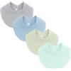 Elnwnnkc 4 Traspiranti Asciugamano Per Saliva Del Bambino Morbido Panno Cotone Per Ruttini Design a 2 Strati Per Che Sbavano E Allattano Bavaglino in Cotone Per Dentizione Per Bambino