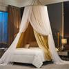 ENEN Baldacchino per Letto Bambina Zanzariera Tulle a Cupola Doppio Strato Principessa Tenda, Appendere Decorazione per Cameretta dei Bambini, Lettino, Culla,Tenda da Gioco (Giallo)