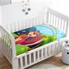 Odot Lenzuolo con angoli Lenzuola Carrozzina Neonato, Scoiattolo Motivo Bambino Cotone Coprimaterasso, Lenzuola per Culla Babybay (verde,80x160 cm)