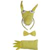 Petitebelle 3 pezzi vestito di coda in 3D diadema Bowtie One Size 3d drago oro