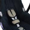 BambiniWelt by Rafael K. BAMBINIWELT - Set di imbottiture universali per seggiolino auto, compatibile ad esempio con Maxi Cosi Cybex (cappuchino)