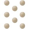 POMOLINE 8 Un. POMOLI Maniglie Mobile BEBÉ bambino palla legno laccata beige chiaro sabbia - Diametro 40MM