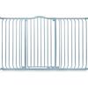 Safetots Cancelletto di Sicurezza Extra Alto con Parte Superiore Incurvata, 152cm - 161cm, Grigio Opaco, Extra Alto con 100cm di Altezza, Montaggio a Pressione per Scale, Barriera di Sicurezza