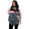 Neko Cover Invernale Universale per Marsupio e Fascia Porta-Bebè - 2 in 1 per Marsupio, Fascia, Porta Bimbo, Passeggino, Ovetto - Impermeabile, Antivento e Calda per Neonati (Grigio)