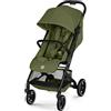 CYBEX Gold Passeggino BEEZY con posizione reclinabile ergonomica, Dalla nascita a circa 4 anni (max. 22 kg), Pieghevole in modo compatto, Sistema di cinture a una mano, Moss Green