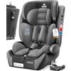 KIDIZ Seggiolino auto Triangle Premium per bambini con Isofix, seggiolino auto | 9 kg - 36 kg 1 - 12 anni | gruppo 1/2/3 | universale | omologato secondo ECE R129/03