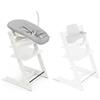 Stokke Sedia Tripp Trapp con Newborn Set e Baby Set, Bianco - Design sicuro, regolabile ed ergonomico