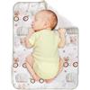 DAWCBVJQ Tappetino per cambio pannolini, impermeabile, 70 x 50 cm, lavabile, per bambini, in cotone, traspirante, riutilizzabile