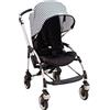 JYOKO KIDS Parasole per passeggino compatibile con Bugaboo Bee 3, Bee Plus, Bee 5 (Vichy)
