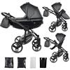 Junama Passeggino Diamond Fluo 2in1 3in1 4in1 (05 - grigio, 2in1)
