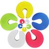 Hoobao 10 Pezzi Protezione per le Dita Della Porta,Fermaporta in Gommapiuma, Door Stopper Finger Pinch Guard Sicurezza del Bambino Protezione Foam (Giallo, Rosso, Verde, Blu, Bianco)