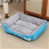 Odot Cuccia Cane Interno Taglia Grande, pelosa Animale Cuccia Cane Esterno, Rettangolo Gatto Divano per Piccolo Letto Gatti, Fondo Antiscivolo, Lavabile (Blu,S)