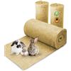 N Nagerteppich.de Tappeto per roditori in 100% canapa su rotolo con 5 m di lunghezza, 40 cm di larghezza, 5 mm di spessore tappeto di canapa per tutti i tipi di piccoli animali,