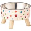 BBTISG Protezione per il Collo Ciotola per Cibo per Cani e Gatti In Acciaio Inox Design Antiscivolo per Gatti, Cuccioli e Cani (stile G)