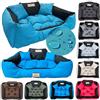 KING DOG Letto per Cani Piccolo Taglia S 55x45 cm | Cuscino Impermeabile | Divano Adatto al Lavaggio | Cuccia Interno | Brandina Blu