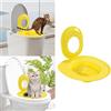 Generisch Cat Toilet Trainer - Kit di allenamento portatile per gatti e gatti, sistema di allenamento per abituare il vostro gatto al WC dei gatti, sistema di allenamento per gatti, lettiera per gatti (giallo)