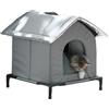 Generico Cuccia per Gatti da Esterno,Cuccia per Animali Sovralzata da Esterno per Cani e Gatti - Tana Isolata per Animali per Intemperie per Giardino Cortile Garage