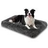 Nobleza Cuscino per Cani Taglia Grande, Cuccia Cane Interno, Cuccia Morbida in Peluche per Cani, Base Antiscivolo, Supporto Ottimale e Lavabile, 92x60x10cm, Grigio Scuro