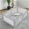 LANTUS Recinto per cuccioli con porta, recinto per cuccioli o cani piccoli, recinzione solida in tessuto spesso e rete in nylon ad alta resistenza, lavabile in lavatrice, interno/esterno, 180 x 120 x 66 cm