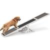 COSTWAY Altalena per Agility Cane, Set di Esercizi e Giochi per Cani, Giocattolo da Esterno, Attrezzatura per Allenamento dell'Equilibrio, Forniture per Animali per Percorsi a Ostacoli (Bianco)