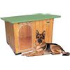 ORIGINAL LEGNO Acquista in Fabbrica Cuccia in Legno per Cani da Esterno Rinforzata Tendina Omaggio MADE IN ITALY mod. Italy D - Pastore 102x88xH78…