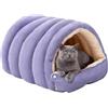 Generico LettoPer Gatti Chiuso - Cuccette Morbide Gattis Con Cuscinos Rimovibile, Cuccia Grotta Per Gattis, Cuccette Morbide Da Interno Gattini, Per Piccoli Animali Domestici, Gatti, Gattini E Cuccioli Di Cane