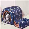 DG Catiee Cuccia per cani di taglia XL, cuccia di lusso per cani di taglia grande, XL, cuccia per cani di taglia grande e media, per interni ed esterni (M (45 x 38 x 36 cm), K)