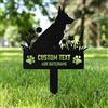 AGEUIRPOD Targa Commemorativa Personalizzata in Metallo per Animali Domestici con Testo/ Nome/Data, Commemorativo per Cani Defunti, Lapide Personalizzata per Cane Gatto, Giardino DecorazioneTombale Animali
