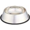 La zappa Ciotola per cani e gatti in acciaio inox con antiscivolo (Ø 15 cm)